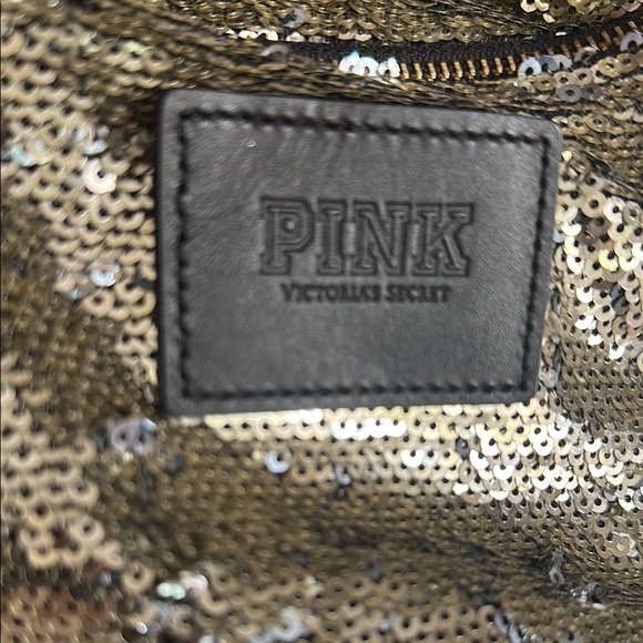 PINK Victoria\'s Secret Gold and Black Fashion Backpack main image 4